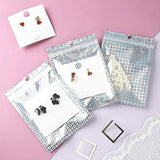 50 Pcs Star Laser Iridescent Zip Lock Bags Holographic Packaging