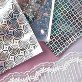 50 Pcs Star Laser Iridescent Zip Lock Bags Holographic Packaging