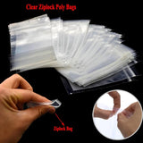 0.16mm Poly Ziplock Bags Transparent Various Sizes Reusable Bag