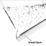 0.16mm Poly Ziplock Bags Transparent Various Sizes Reusable Bag