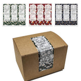 75PCS Rectangle Flower Thank You Stickers Waterproof Seal Label