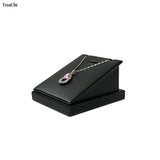 PU Leather Earring Jewelry Organizer Holder Necklace Display Stand