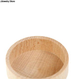 Vintage Wooden Round Storage Ring Box