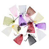 50pcs Organza Bags Drawstring Pouch for Jewelry Wedding Party Candy Bag