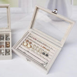 Portable Travel Jewelry Box Flannel Dustproof Gift Storage Case for Women