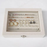 Portable Travel Jewelry Box Flannel Dustproof Gift Storage Case for Women