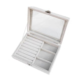 Portable Travel Jewelry Box Flannel Dustproof Gift Storage Case for Women