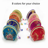 Small Jewelry Zipper Bags Ring Earring Holder Purses Shell Shape Coin Candy Bags
