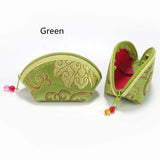 Small Jewelry Zipper Bags Ring Earring Holder Purses Shell Shape Coin Candy Bags