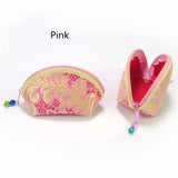 Small Jewelry Zipper Bags Ring Earring Holder Purses Shell Shape Coin Candy Bags