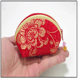 Small Jewelry Zipper Bags Ring Earring Holder Purses Shell Shape Coin Candy Bags
