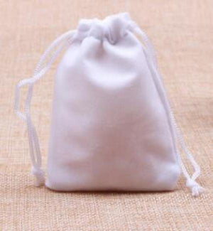 10pcs Red Velvet Jewelry Pouches 7x9 cm Drawstring Bags Wedding Christmas Packag
