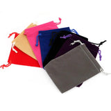 10pcs Red Velvet Jewelry Pouches 7x9 cm Drawstring Bags Wedding Christmas Packag