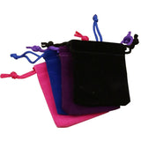 10pcs Red Velvet Jewelry Pouches 7x9 cm Drawstring Bags Wedding Christmas Packag