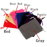10pcs Red Velvet Jewelry Pouches 7x9 cm Drawstring Bags Wedding Christmas Packag