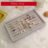 Velvet Jewelry Storage Tray Display Stand