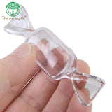 10Pcs Candy Shape Wedding Candy Box Plastic Storage Container
