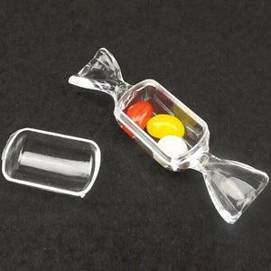 10Pcs Candy Shape Wedding Candy Box Plastic Storage Container