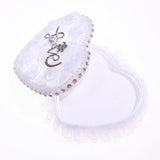 Romantic Heart-shape Ring Case Wedding Rings Holder