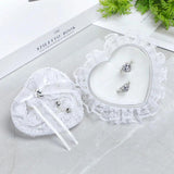 Romantic Heart-shape Ring Case Wedding Rings Holder