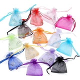 50pcs Butterfly Organza Drawstring Pouch Wedding Bag 7x9cm 9x12
