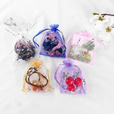 50pcs Butterfly Organza Drawstring Pouch Wedding Bag 7x9cm 9x12