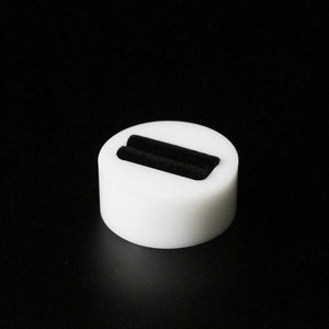 Acrylic Round Single Slot Ring Display Case Holder Organizer Stand