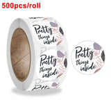 500pcs Roll Stickers Pretty Things for Gift Packing Decorations