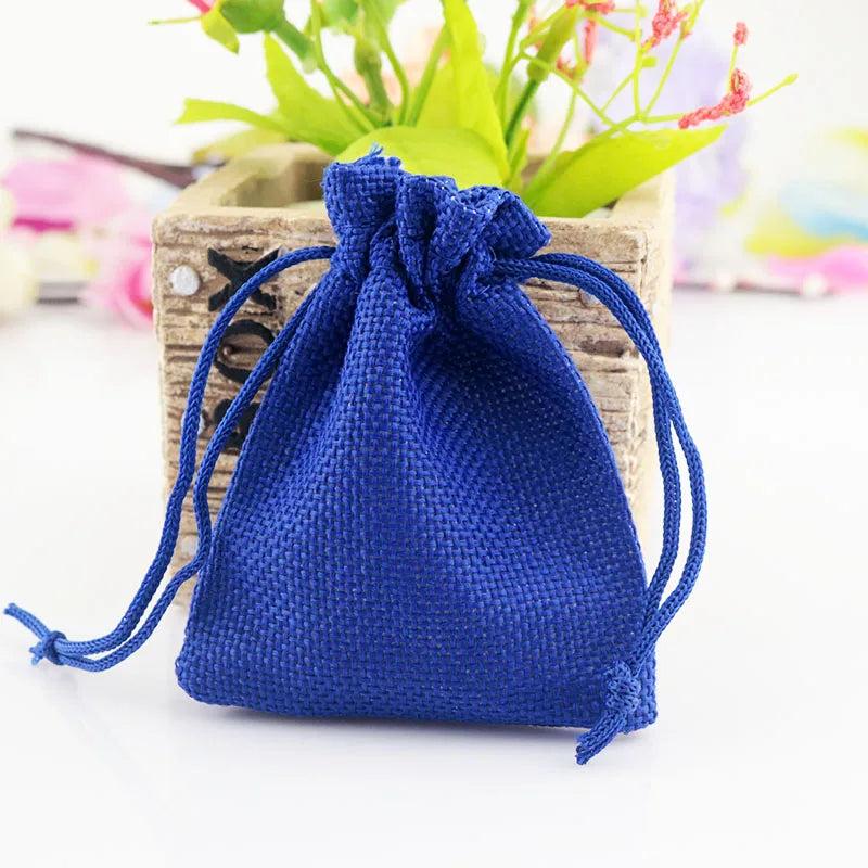 10pcs 7*9cm Royal Jute Bag Burlap Gift Bags