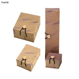 Chinese Wind Silk Jewelry Organizer Box With Wooden Buckle for Jewelry Storage