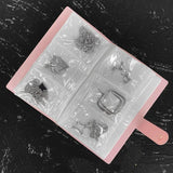 Grid Anti-oxidation Jewelry Storage Bag PVC Portable Jewelry Display