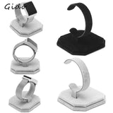 Velvet C Type Jewelry Bracelet Watch Display Rack Stand Holder