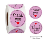 500Pcs/Roll Seal Thank You Sticker Crafts Supplies Wedding Packaging Label