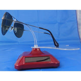 Solar Powered Rotating Sunglasses Display Stand Holder Rack