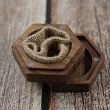 Personalized Rustic Wedding Wood Ring Box Holder