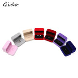 Velvet Double Ring Box Jewelry Case Gift Box Organizer