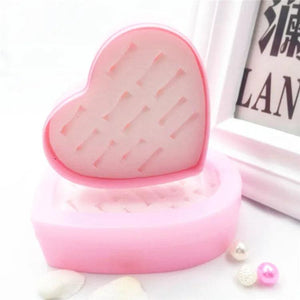 Children 12 Ring Box Love Plastic Jewelry Box