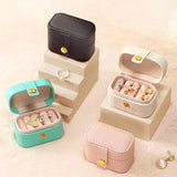 Portable Small Jewelry Organizer Display Travel Mini Gift Case Boxes