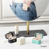 Portable Small Jewelry Organizer Display Travel Mini Gift Case Boxes