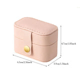 Portable Small Jewelry Organizer Display Travel Mini Gift Case Boxes