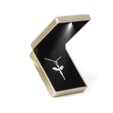 LED Lighted Jewelry Box Storage Bracelet Ring Box Necklace Pendant Box Case