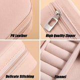 Jewelry Box Organizer PU Portable Storage Case 10 Colors
