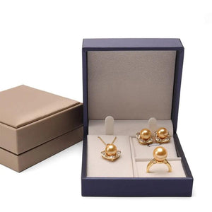 Gift PU Leather Travel Necklace Box Ring Box Jewelry Box Storage Case