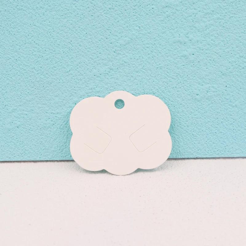 50Pcs Small Paper Hairpin Card 6x5cm Jewelry Brooch Hair Clips Display Packaging