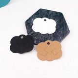 50Pcs Small Paper Hairpin Card 6x5cm Jewelry Brooch Hair Clips Display Packaging