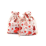 Christmas Burlap Bags 10x14 13x18cm Jewelry Packaging Pouches 5Pcs/Lot