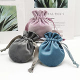 Multicolor Calabash 2pcs Ribbon Velvet Pouch Gift Bag