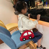 3D Car School Bags Diagonal Shoulder Bag Backpack For Children