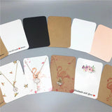 50Pcs Love Ornament Necklace Display Cards 7.8x5.6cm