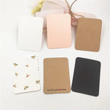 50Pcs Love Ornament Necklace Display Cards 7.8x5.6cm